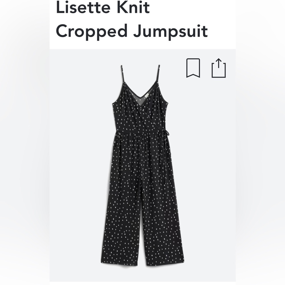 Knit cropped  jumpsuit size M